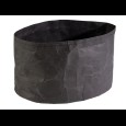 Kraftpapier broodmand "Paperbag" zwart 300x200x180mm